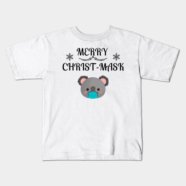 Australian Christmas Cute koala Kids T-Shirt by NickDsigns